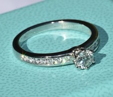 Anillo De Compromiso De Diamante De Platino Tiffany & Co. comprar usado  Enviando para Brazil