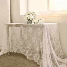 Toalha de mesa de renda branca casamento rústico vintage bordada toalha de mesa de recepção comprar usado  Enviando para Brazil