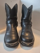 Botas de Equitação Femininas Harley Davidson Curtas Couro Preto Tamanho 8 comprar usado  Enviando para Brazil