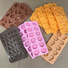 Moldes de silicone para cera derretida ou sabonetes todos usados abóboras com tema de outono  comprar usado  Enviando para Brazil