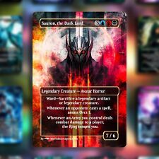 MTG Legendary Commander Proxie: Sauron the Dark Lord | Authentic Blue-Core Paper comprar usado  Enviando para Brazil