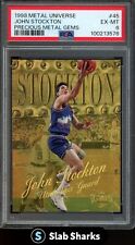 1998 SKYBOX METAL UNIVERSO JOHN STOCKTON PEDRAS PRECIOSAS DE METAL PMG /50 #45 PSA 6 comprar usado  Enviando para Brazil