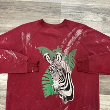 Vintage zebra sweatshirt for sale  Uniontown