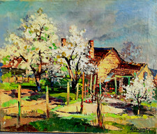 Ancien tableau arbres d'occasion  Meaux