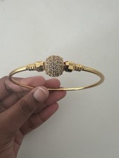 Gold bangle diamond for sale  HAYES