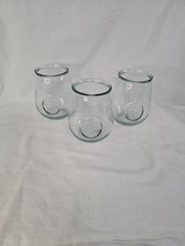 Autêntico copo de vidro reciclado 5" de altura lote de 3 comprar usado  Enviando para Brazil
