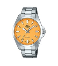 Relógio Casio Edifice EFV-100D-9AV masculino mostrador laranja aço inoxidável 100M WR comprar usado  Enviando para Brazil