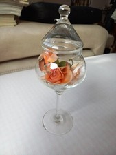 Bicchiere decorativo vetro usato  Novi di Modena