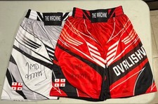1x - Vermelho - Merab Dvalishvili "The Machine" Assinado UFC Shorts Certificado Beckett comprar usado  Enviando para Brazil