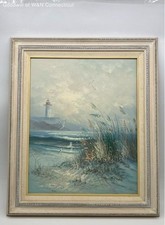Beach lighthouse painting for sale  Bridgeport
