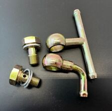 Weber 40 45 48 DCOE 2x parafuso de entrada de combustível + cotovelo + conjunto de união de combustível Tee banjo, usado comprar usado  Enviando para Brazil