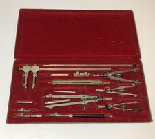 JUEGO DE HERRAMIENTAS INSTRUMENTOS DE DIBUJO DIETZGEN MASTER PRO 1216-P DE COLECCIÓN ESTUCHE COMPLETO segunda mano  Embacar hacia Mexico