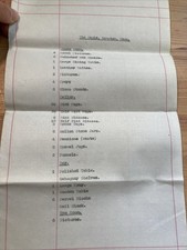 1948 document inventory for sale  IPSWICH
