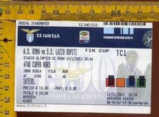 Biglietto calcio 2011 usato  Zeccone