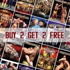 Wwe wrestlemania posters for sale  LONDON