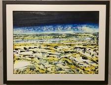 Quadro paesaggio lunare usato  Novara