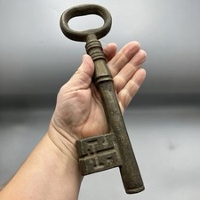"Antigua llave esqueleto grande de latón macizo de 10"" pesada" segunda mano  Embacar hacia Mexico