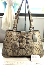 Usado, Bolsa Coach Soho média Python transporte toda couro marmoreado píton hardware prata comprar usado  Enviando para Brazil
