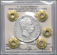 Regno d'italia Umberto I 1 Lira 1886 BBSPL monete italiane Sigillata in argento comprar usado  Enviando para Brazil