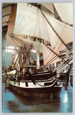Cartão postal antigo New Bedford Whaling Museum réplica navio baleeiro antigo comprar usado  Enviando para Brazil
