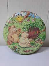 Recipiente de lata CAVE BEARS abelha mel Lady Bug Bears ilustrado por dentro, usado comprar usado  Enviando para Brazil