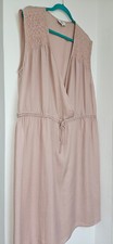 Vestido midi NOA NOA frente cruzada com cordão cintura, 42, GG, rosa blush comprar usado  Enviando para Brazil