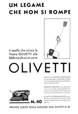 Pubblicita 1932 olivetti usato  Biella