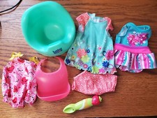 Baby Alive Baby All Gone colher de morango, penico, 3 roupas e babador comprar usado  Enviando para Brazil