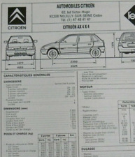 Fiche technique automobile d'occasion  France