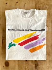 CAMISETA VINTAGE 1986 BENETTON FORMULA 1 TEAM f1 rara anos 80 1980 campeonato mundial comprar usado  Enviando para Brazil