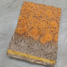 Cachecol Dupatta longo designer étnico indiano bordado à mão tecido rede véu estola comprar usado  Enviando para Brazil
