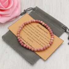 Rhodochrosite bracelet stretch for sale  DOVER