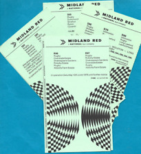 Midland red timetables for sale  HASTINGS