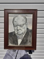 Painting winston churchill for sale  HEMEL HEMPSTEAD