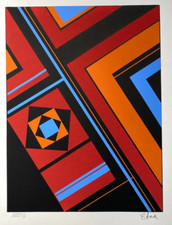 1970s geometric serigraph for sale  Johnson City