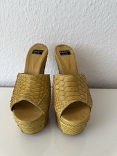 Wedges gelb schlangenleder gebraucht kaufen  Kürten