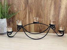 Black metal candle for sale  BURY ST. EDMUNDS