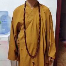 Colar de contas pretas 15 mm 108 contas madeira natural Shaolin Buda monge oração Mala comprar usado  Enviando para Brazil