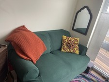 Comfy loveseat green for sale  Minneapolis