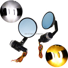 Espelhos retrovisores redondos de 7/8" com luz de seta para motocicleta Honda comprar usado  Enviando para Brazil