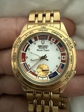 Vintage Seiko Relógio de Quartzo Temporizador Mundial Banhado a Ouro 8V22-7008 -NOVO EM FOLHA SEM ETIQUETAS comprar usado  Enviando para Brazil