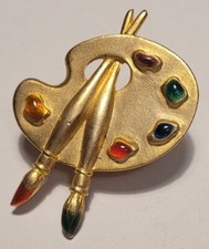 Broche vintage dorée d'occasion  Perpignan-