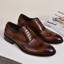 Mens leather brogues for sale  GRIMSBY