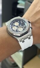 Pulseira de borracha MIDAS Royal Oak Offshore Audemars Piguet AP ROO 42mm branca, usado comprar usado  Enviando para Brazil