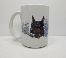 Usado, Caneca Doberman Dog café/chá/cacacau quente 12 oz comprar usado  Enviando para Brazil