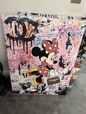 Banksy style minnie for sale  POTTERS BAR