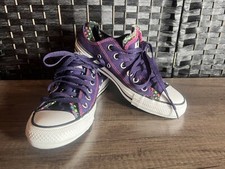 Usado, Tênis Converse All Star Low Top Roxo Bolinhas Forro Duplo Feminino Tamanho 7 » comprar usado  Enviando para Brazil