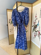 Vintage floral blue for sale  USA