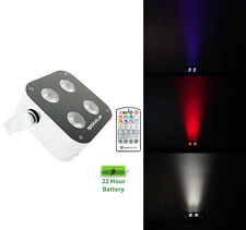 Rockville MINI RF4 Compacto RGBWA + UV DJ/Fiesta LED Par Lavado Luz + 4 canales RF Control remoto segunda mano  Embacar hacia Argentina