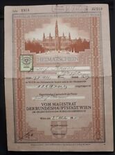 Heimatschein wien österreich gebraucht kaufen  Idar-Oberstein